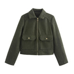 Spring Autumn Woolen Jacket