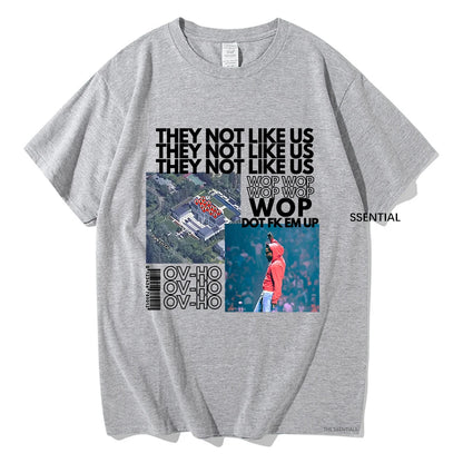 Kendrick Lamar Not Like Us Tshirt Clothing Harajuku Kawaii Tops Summer