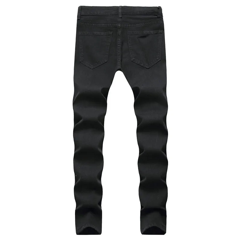 HIP HOP Men Fashion High Quality Sim Fit Jeans