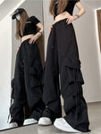 Chic American High Waist Cargo Pants for Women Discover Casual Elegance