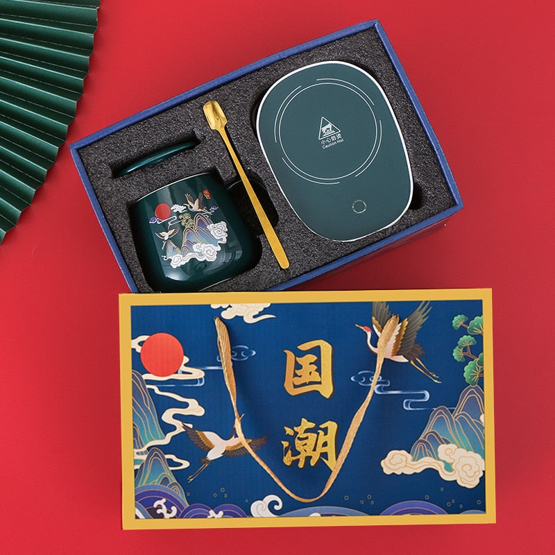 Mugs With Lid Coffee Cup Usb Coaster Warmer Pad Constant