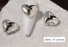 10pcs Retro Punk Nail Art Charm 3D Punk Silver Bows Heart Rabbit Dollar