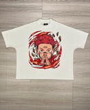 Oversized Anime Cartoon Print Short-sleeved T-shirt For Men