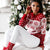 Women’s Christmas Snowflake Knitted Sweater – Long Sleeve O-Neck Winter Pullover