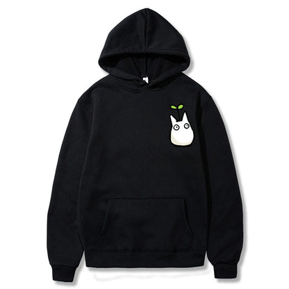 Harajuku Long Sleeve Totoro Graphic Hoodie