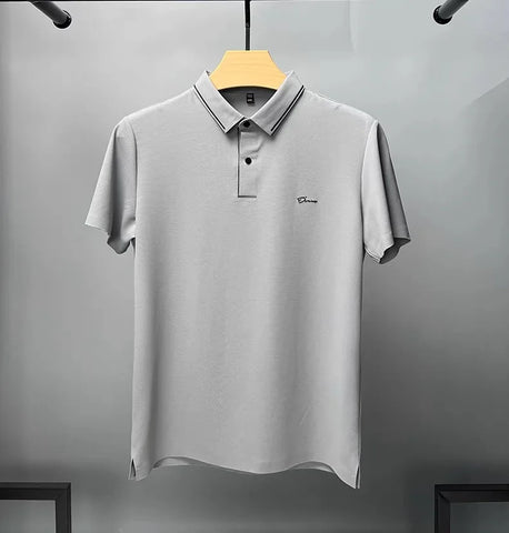 Advanced Printed Korean Version Diamond Polo Shirt With Hot Diamonds