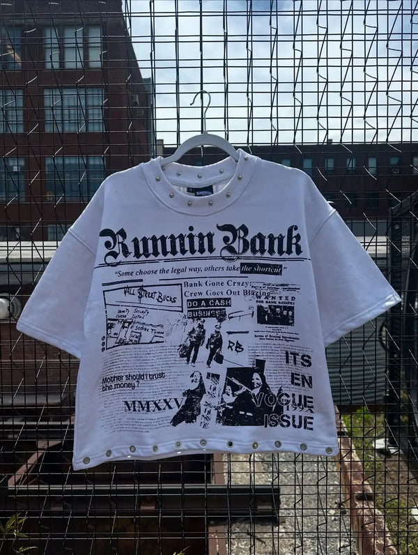 Cutout Graphic Tee Unisex Y2K Gothic Harajuku Hip Hop Punk Shirt