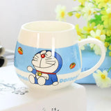 Niedliche Doraemon Hello Kitty Tasse, Keramiktasse, fetter Bauchbecher, Liebhaberbecher, kreative Cartoon-Birne