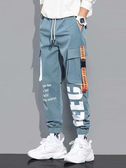 Hip Hop Cargo Pants Harem Men Streetwear Cotton Fashion Harajuku