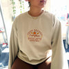 Autumn Pumpkin Spice Latte Sweatshirt Women Vintage Fleece Pullover