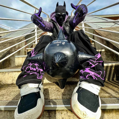 Men Fashion Harajuku Trend Jeans Printed Casual Streetwear