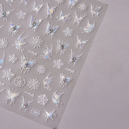 Bronzing Gilded Butterfly Nail Art