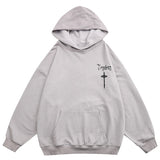 Hoodie Retro Cross Graffiti Pullover Herren Retro Cross