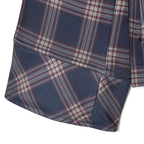 Winter Plaid Hooded Jacket Retro Long Sleeve Jacket Coat Outerwear