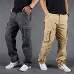 Men Pants Large Size Multi-pocket Loose Overalls Outdoor Sports Military Training