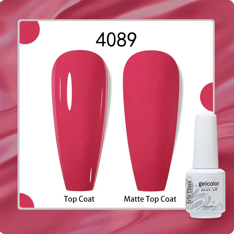 8ml Pure Color Gel Nail Polish Nail Art Manicure Semi Permanent