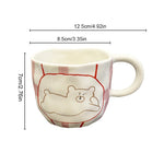 Cute Bear Ceramic Mug Porcelain Coffee Cup