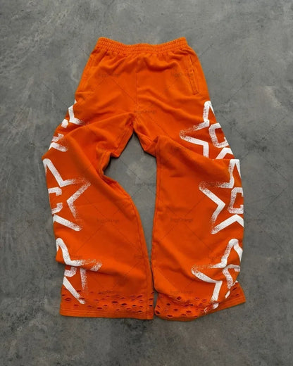 American Retro Harajuku Wide-Leg Pants Men