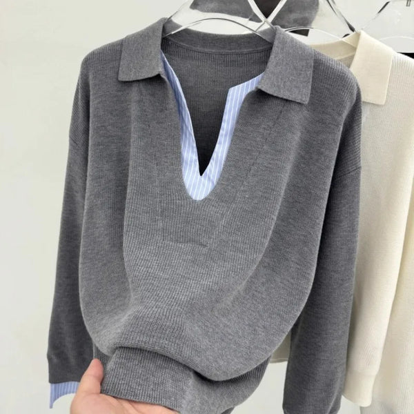 Women Oversized Hoodie Layered Look Loose Sweatshirt Fall Winter