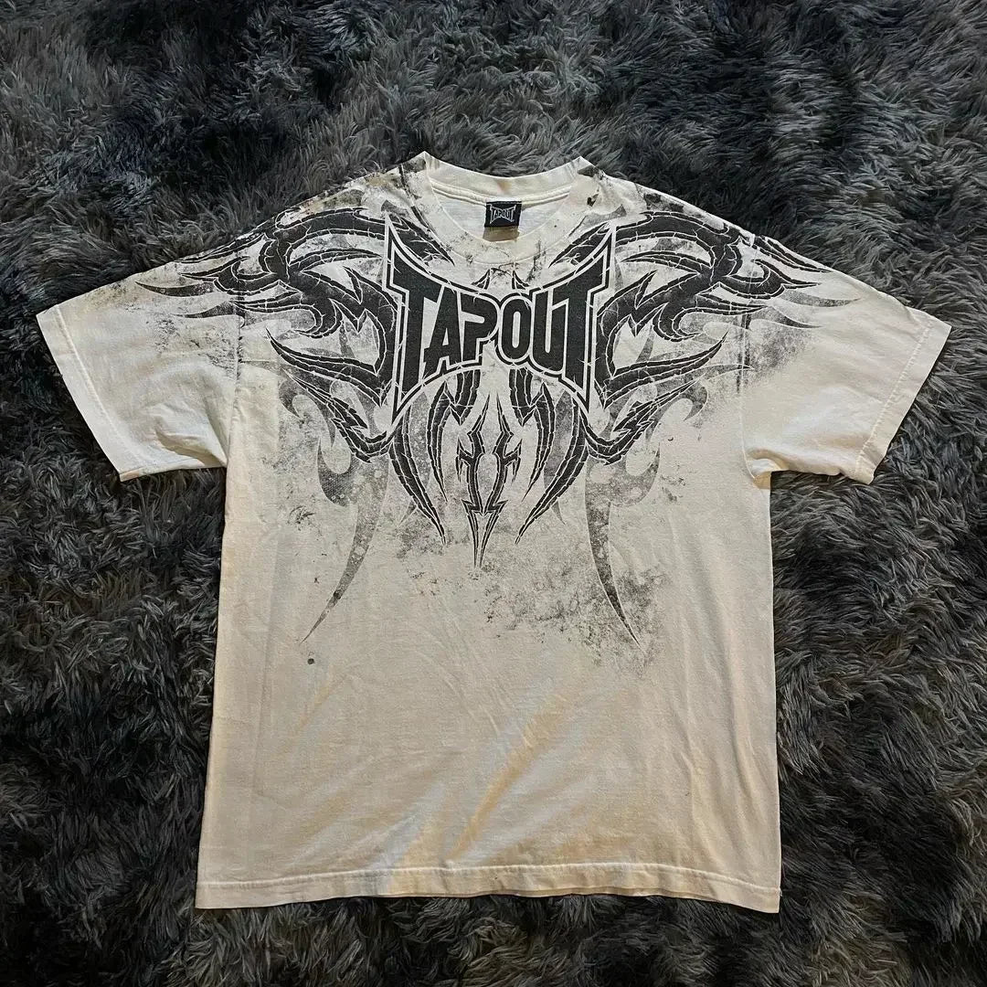 Men’s Vintage Tap Out Tee 2000s Cyber Grunge Gothic Street Style