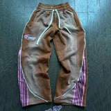 Y2K Striped Pants Retro Hip Hop Jogger Drawstring Sweatpants