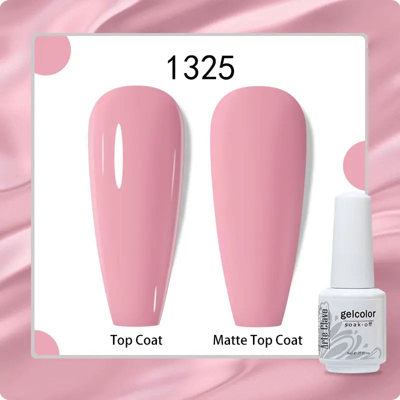 8ml Pure Color Gel Nail Polish Nail Art Manicure Semi Permanent