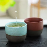 120ML Creativity Retro Teacups Rough Pottery