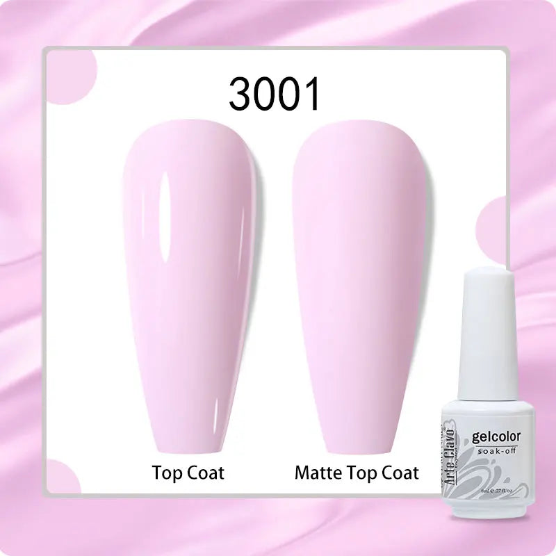 8ml Pure Color Gel Nail Polish Nail Art Manicure Semi Permanent