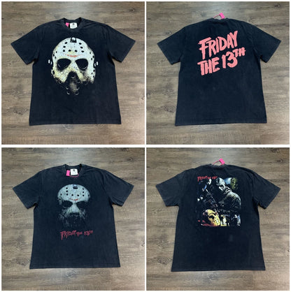 Yao Fashion Vintage Movie Poster Graphic Print Loose Cotton Tee Men