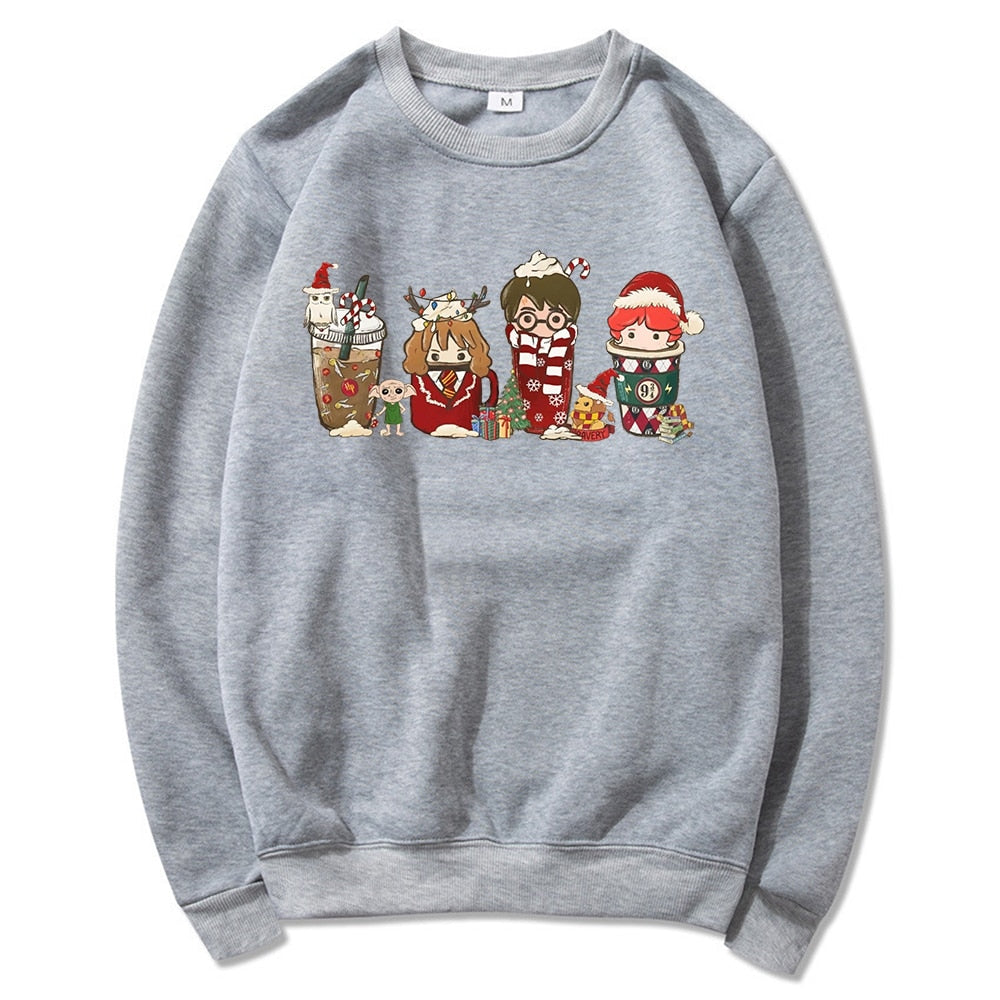 Christmas Sweatshirt Magical Wizard School Pullover Jumper