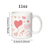 Printed Hot Mug 11oz Ceramic Mug Tea Milk Coffee Cup Valentine's Day