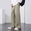 Mens Baggy Cotton Sweatpants Wide Straight Leg Big Size Pants