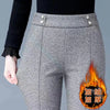 Womens Flared Pants High Waist Wool Blend Fall Wide Leg Trousers