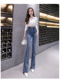 2023's Must-Have Rhinestone Flared Jeans for Women