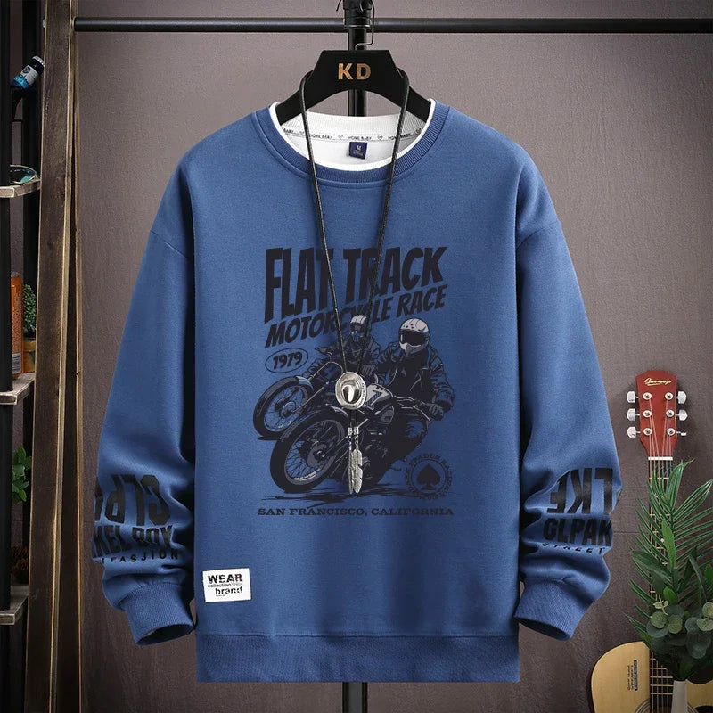 Autumn Men's Graphics Sweatshirt Hoodies Retro