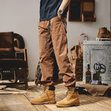 Cargo Pants Straight Mens Military Tactics Casual Cotton Oversize