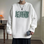 Herbst Neue Harajuku Sweatshirts Streetwear Brief Grafik Rundhals Koreanischen Crewneck Hoodie