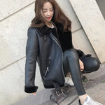 Women's Autumn PU Leather Fashion Casual Jacket - Stylish Outwear