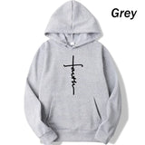 Hoodies mit Cross Fait-Print für Herren