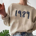 Thick Vintage 1989 Birthday Hoodie Women Autumn Winter Print