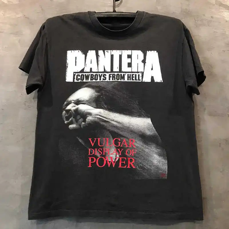 Pantera Pandora Band Rock Metal T-Shirt Women Hip Hop Streetwear