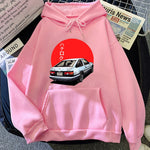 Männer Hoodie Harajuku Cartoon Auto Mode Pullover