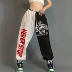 Elastic Drawstring Sweatpants High Waist Harajuku