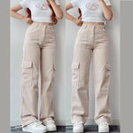 Vintage Straight New Style Baggy Pocket Pants Schnittmuster für Frauen y2k