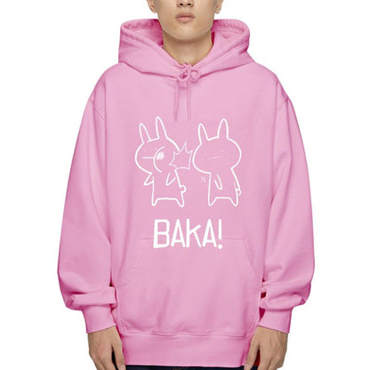 Men Hoodies Fleece Baka Outerwear For True Otakus