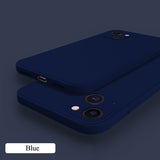Liquid Silicone Square Phone Case For iPhone 1
