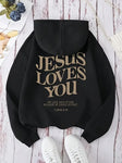 Jesus Loves You Hoodie Christian Hoodie Bible Verse Shirt Aesthetic Clothing