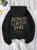 Jesus Loves You Hoodie Christian Hoodie Bible Verse Shirt Aesthetic Clothing