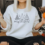 Merry Christmas Tree Sweatshirts Funny Festive