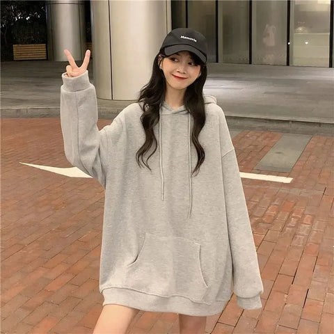 Women Pullovers Casual Hoodies Loose